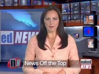 Victoria sinclair reads news without bra