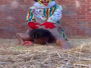 Gibby the badhut fucks ebony in a barn