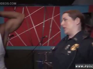 Lezbické polícia dôstojník a angell leta polícia skupinové trtkanie surový film