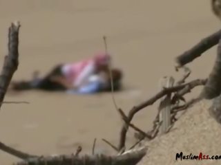 Moroccan Hija Girl Fingered In Beach