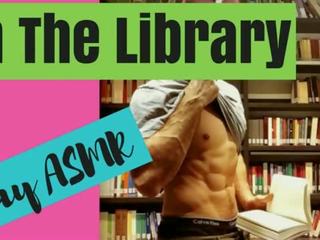 Asmr male - in the library (asmr role play)