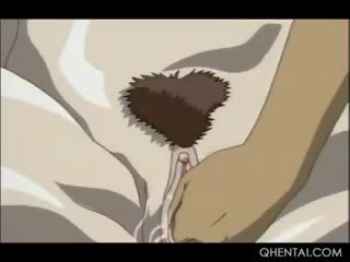 Hentai escrava em cordas fica brutalmente torturados e conas punhos