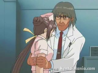 Graceful Anime Nurse Getting Large Jugs Teased And Wet Crack Humped By The Horny Doctor