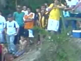 Edan latins having bayan in the river while rest of the village looking video