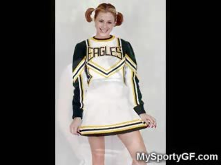 Flexible doll cheerleader GFs!