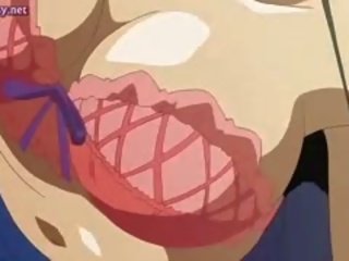Anime With Glasses Gives Blowjob