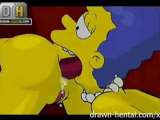 Simpsons porno - bukkake gangbang