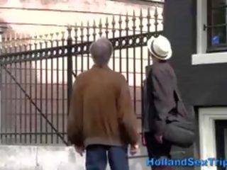 I vjetër turist duket për seks në amsterdam